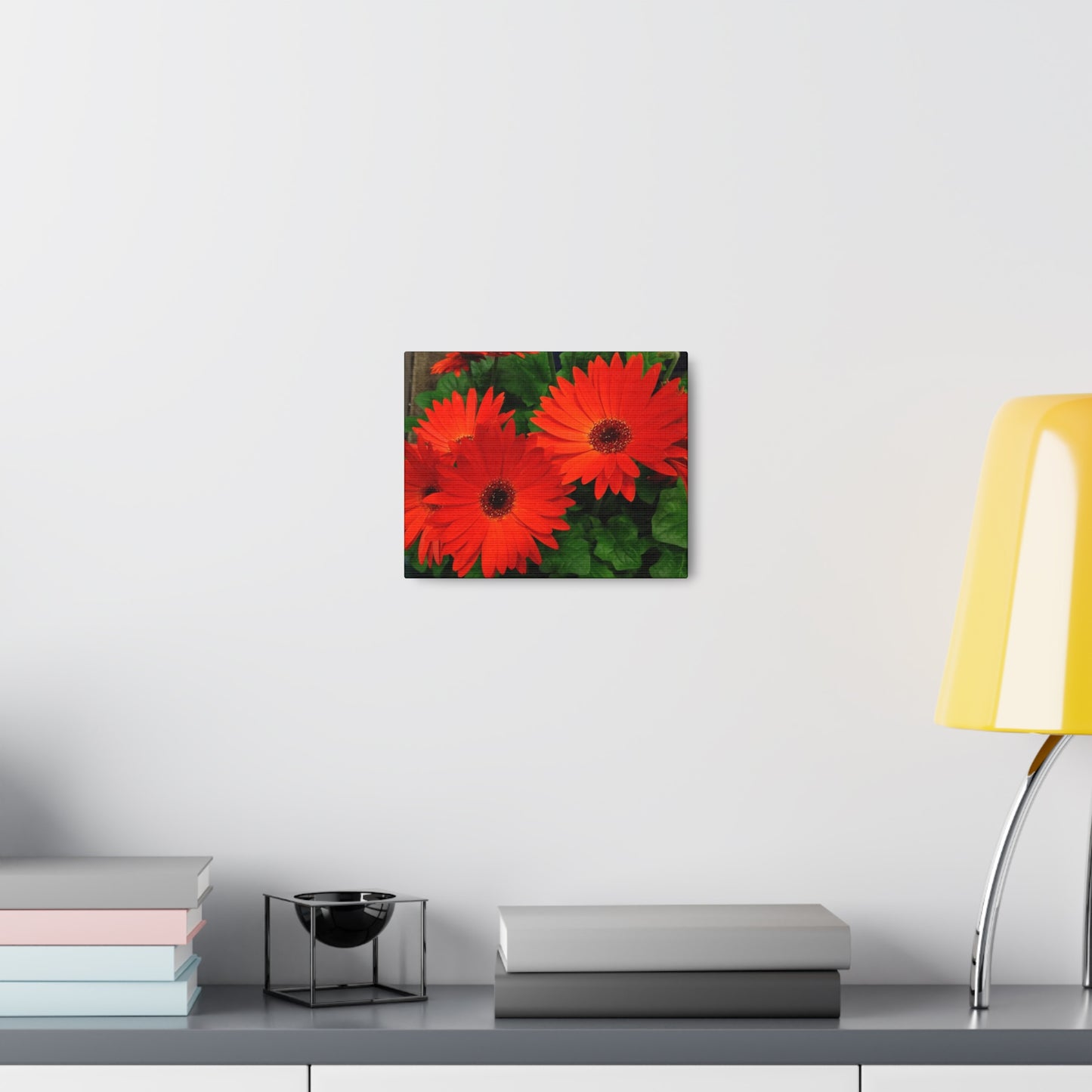 Red Gerber Daisies - Canvas Gallery Wrap
