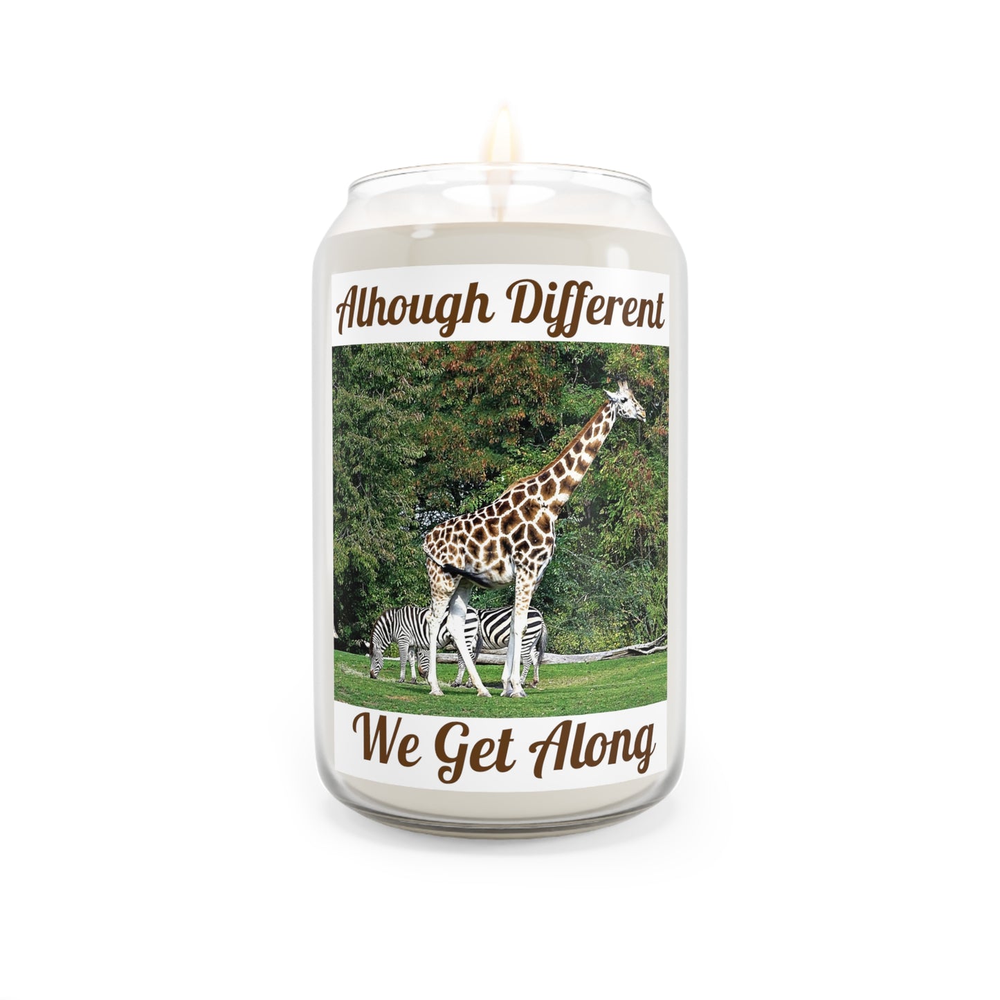 Giraffe & Zebra Get Along - Candles