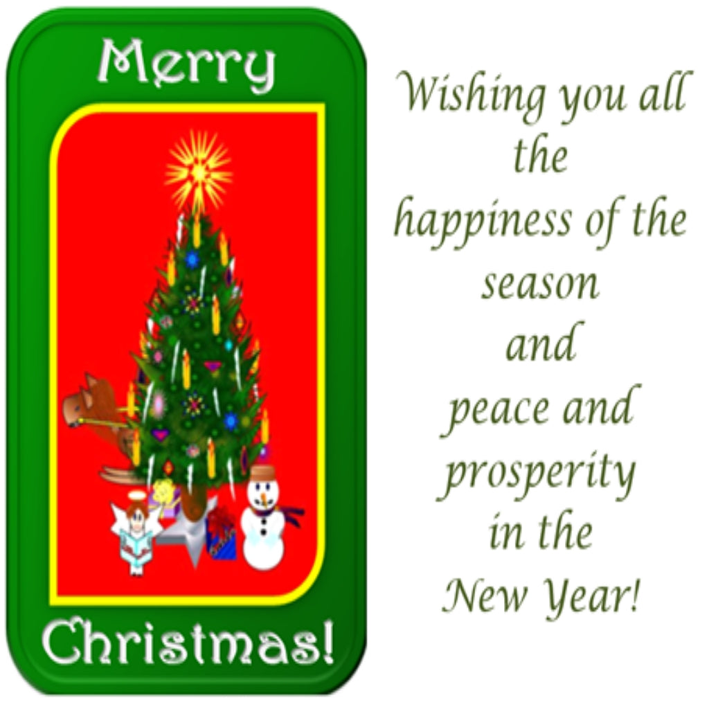 Merry Christmas Tree - Greeting Card