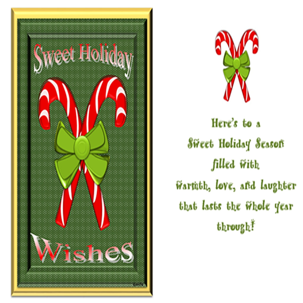 Sweet Holiday Wishes - Greeting Card