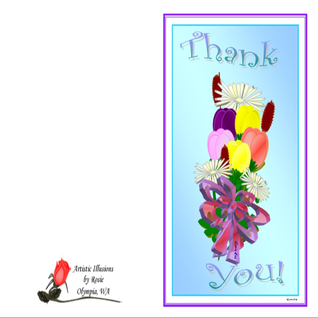 Thank You Bouquet - Greeting Card