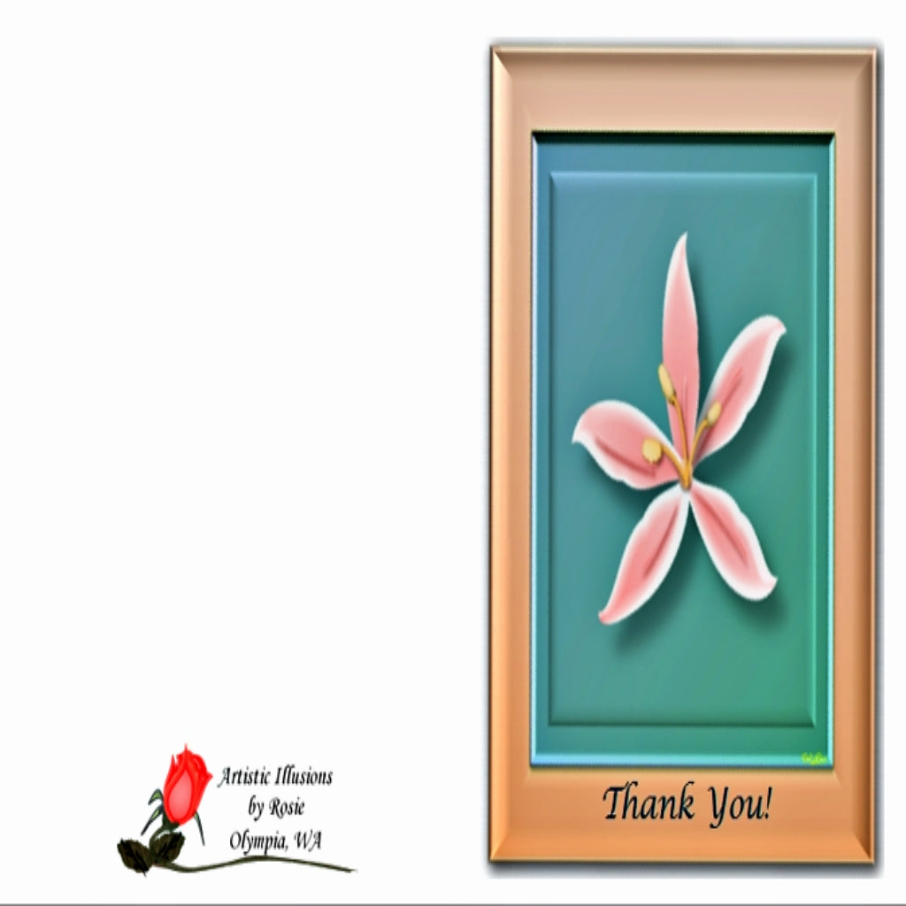 Thank You Day Lily - Greeting Card