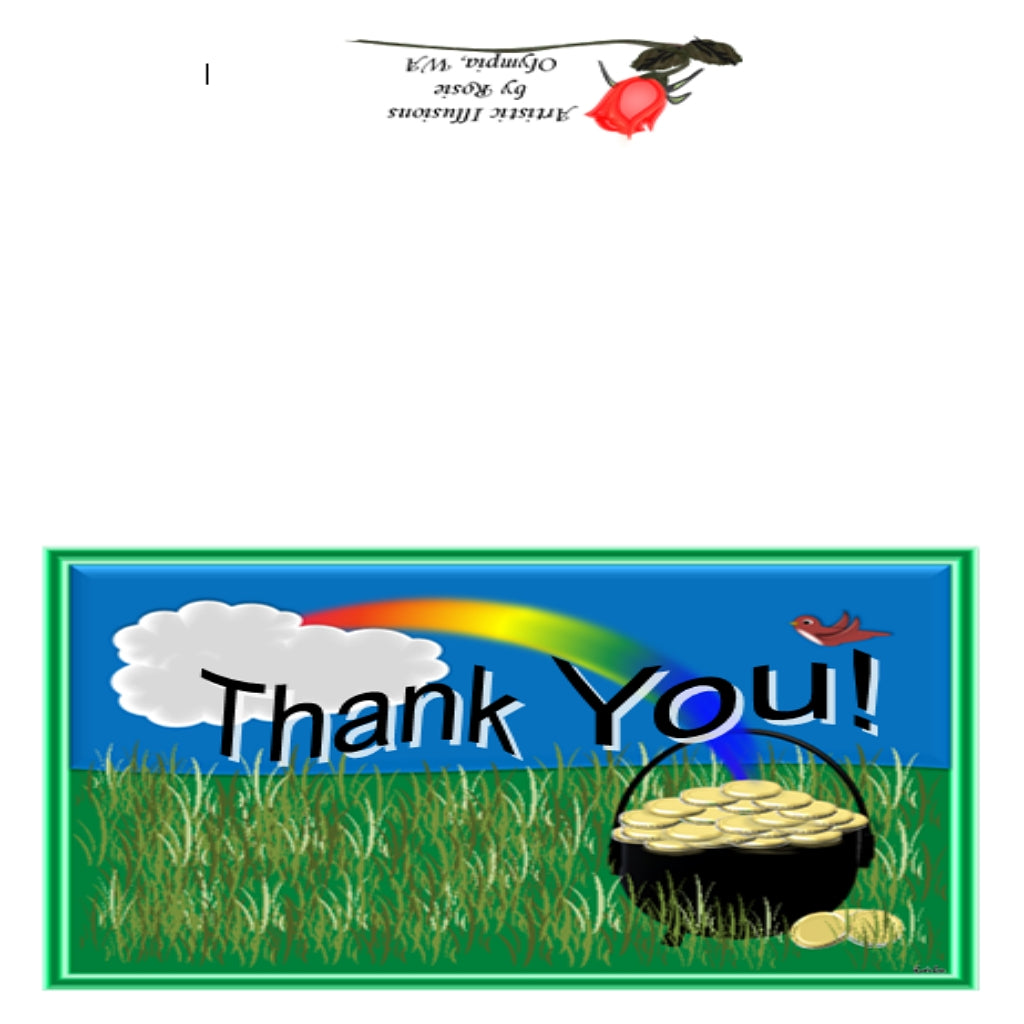 Thank You Pot O'Gold - Greeting Card