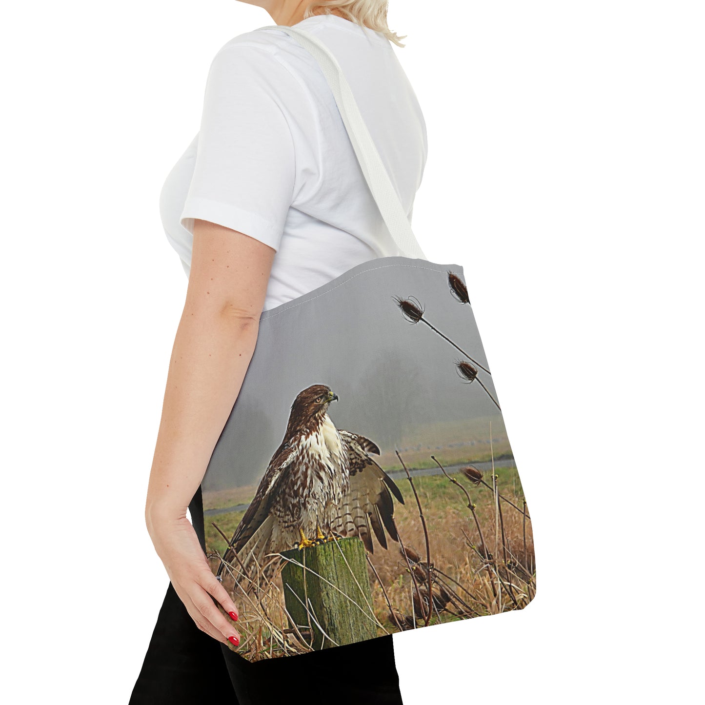 Tote Bag (AOP) - Red Tail Hawk