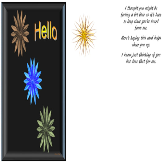 Floral Hello - Greeting Card