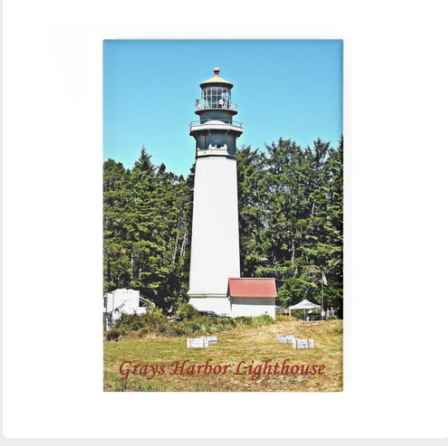 Grays Harbor Lighthouse - Refrigerator Magnet