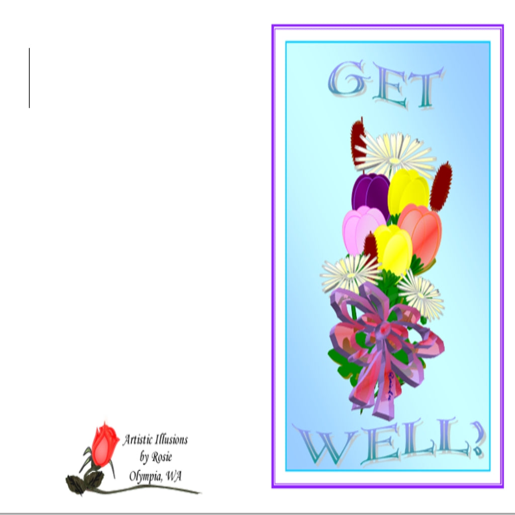 Get Well Bouquet - Greeting Card