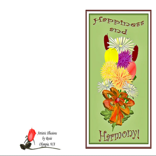 Happiness and Harmony - Greeting Card