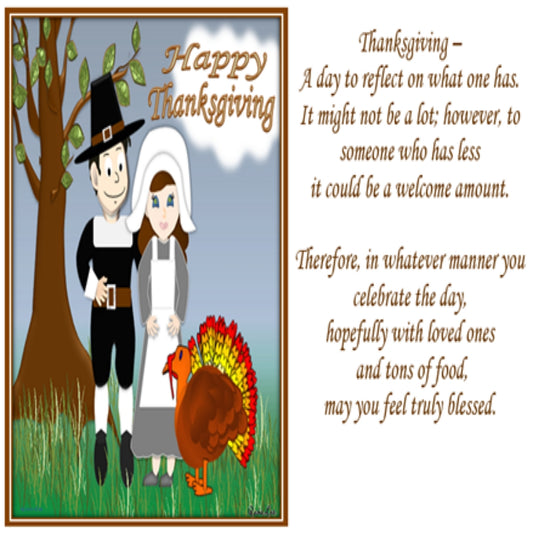 Happy Thanksgiving Family - Greeting Card