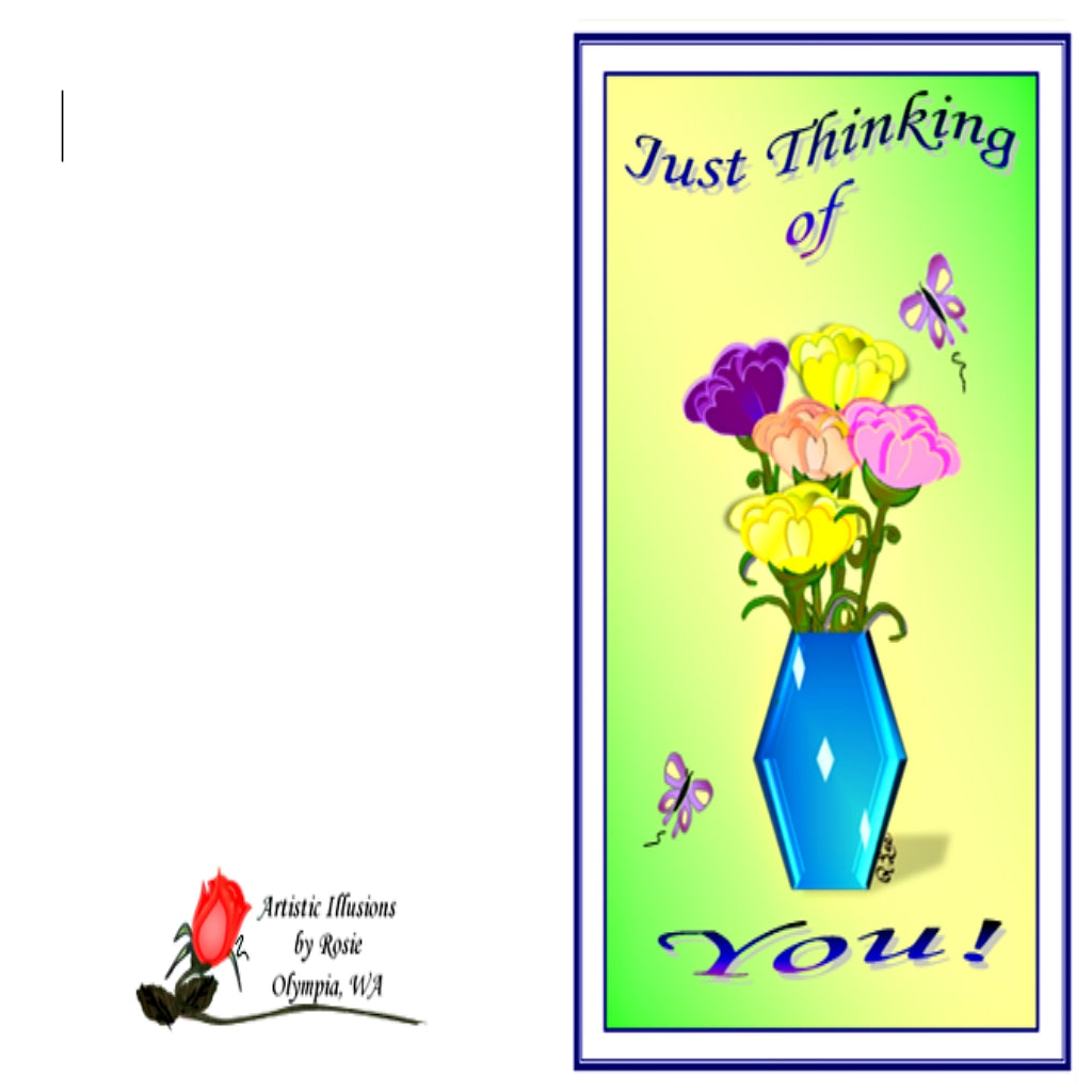 Just Thinking of You! - Greeting Card