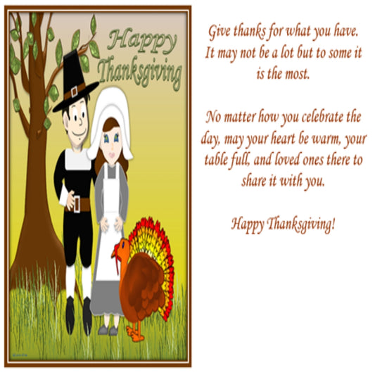 Thanks Giving Family Blessing - Greeting Card