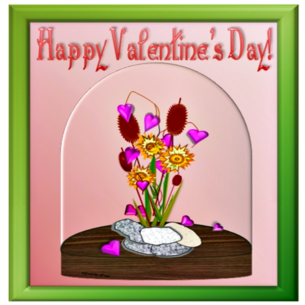 Valentine's Day Dome - Greeting Card