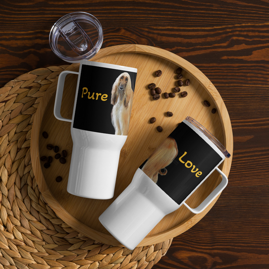 Pure Love Travel mug with a handle